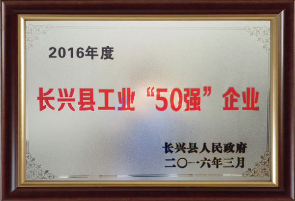 Changxing County 2016 Industrial Enterprises 